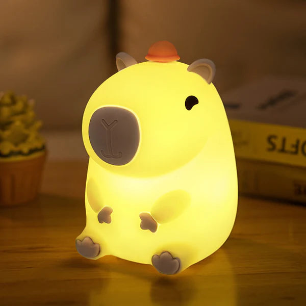 Capybara Squishy Lamp- Lamparita de noche LED