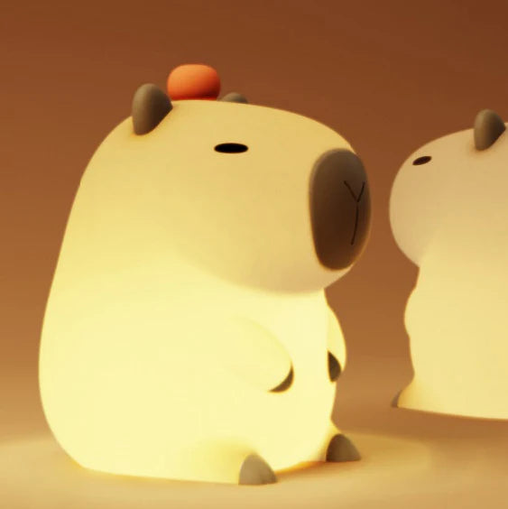 Capybara Squishy Lamp- Lamparita de noche LED