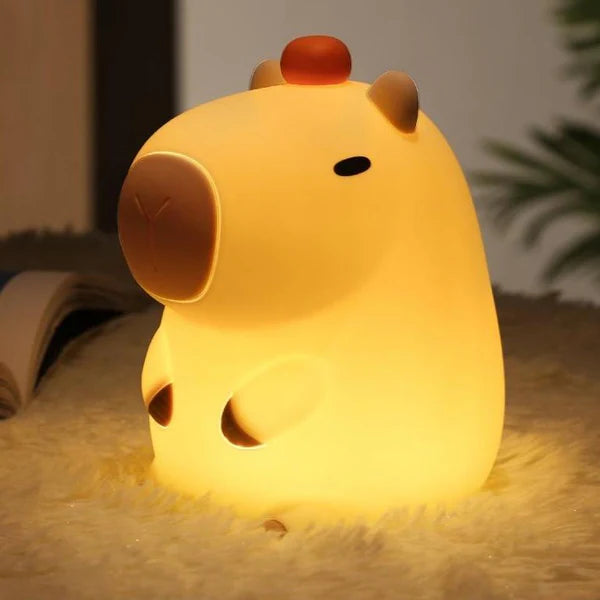 Capybara Squishy Lamp- Lamparita de noche LED